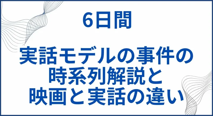 映画【6日間】実話モデルの占拠事件の時系列解説と映画と実話の違い サムネ